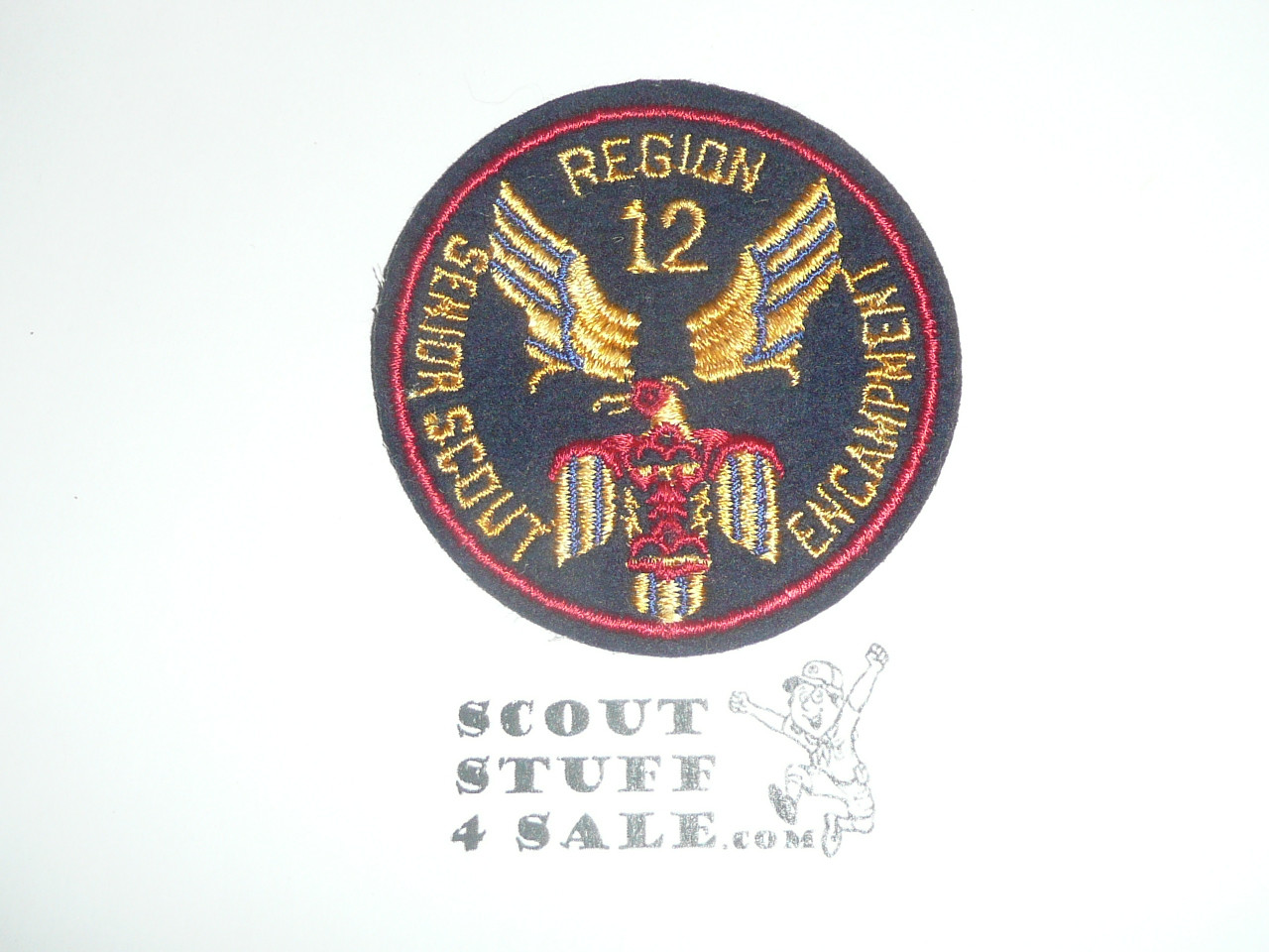 Region 12 1940's Senior Scout Encampment, Air Scout, Felt Patch - Boy Scout