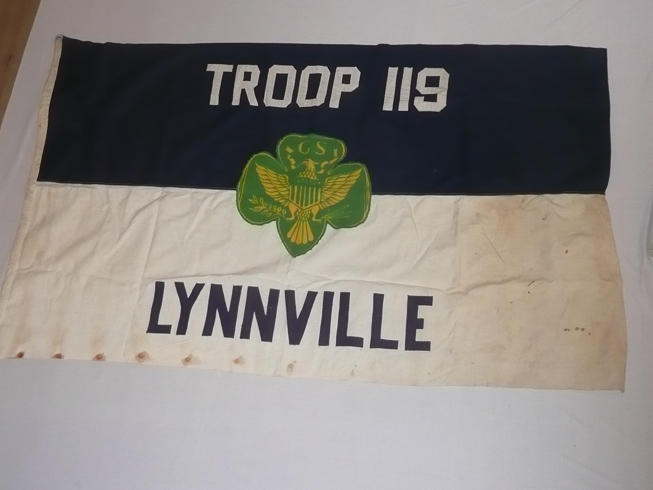 1940's Girl Scout Troop Flag "Lynnville"