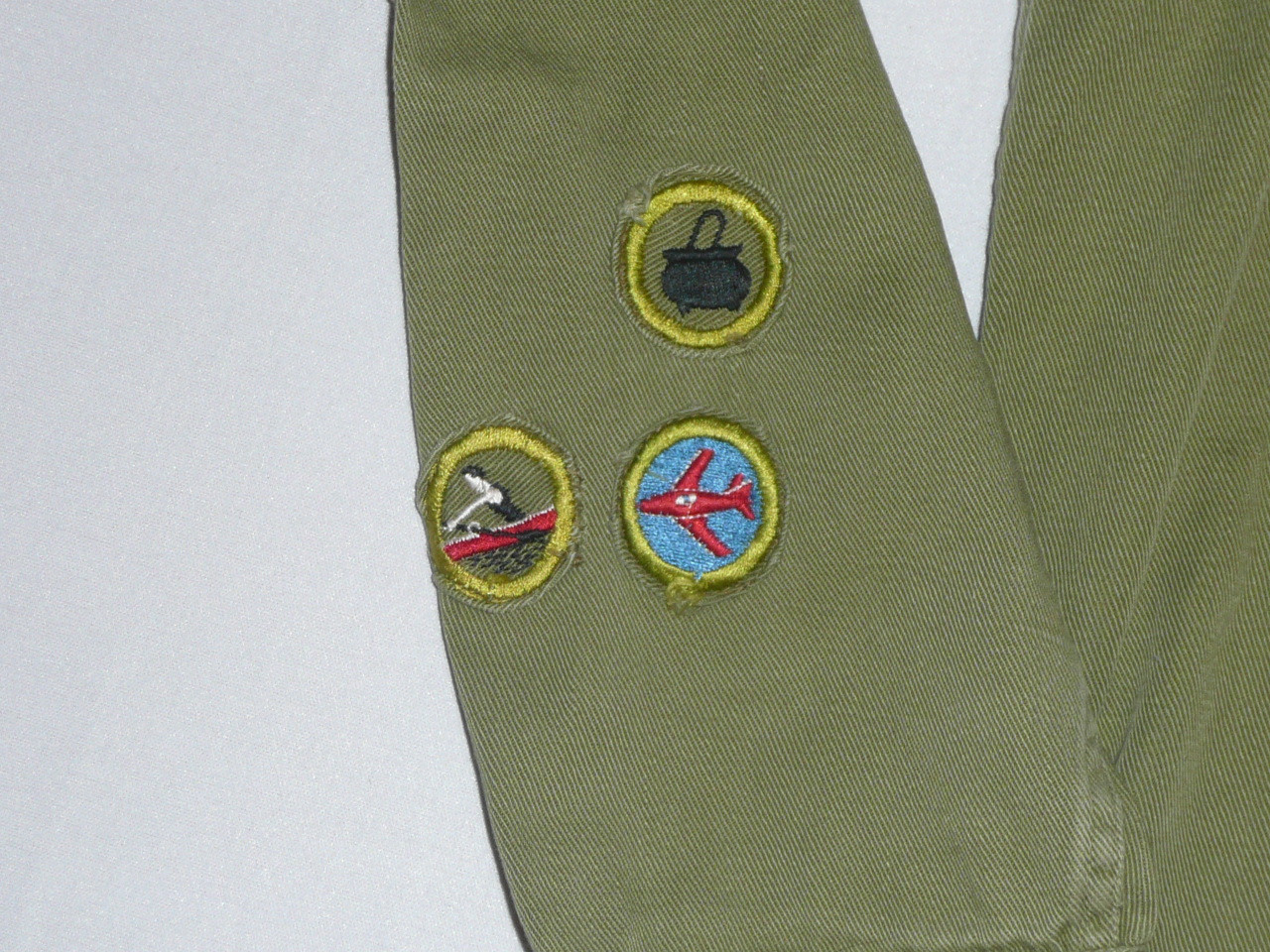 1960's Boy Scout Uniform Shirt with patches and "VISALIA" RWS, 18" Chest and 28" Length, #FB109