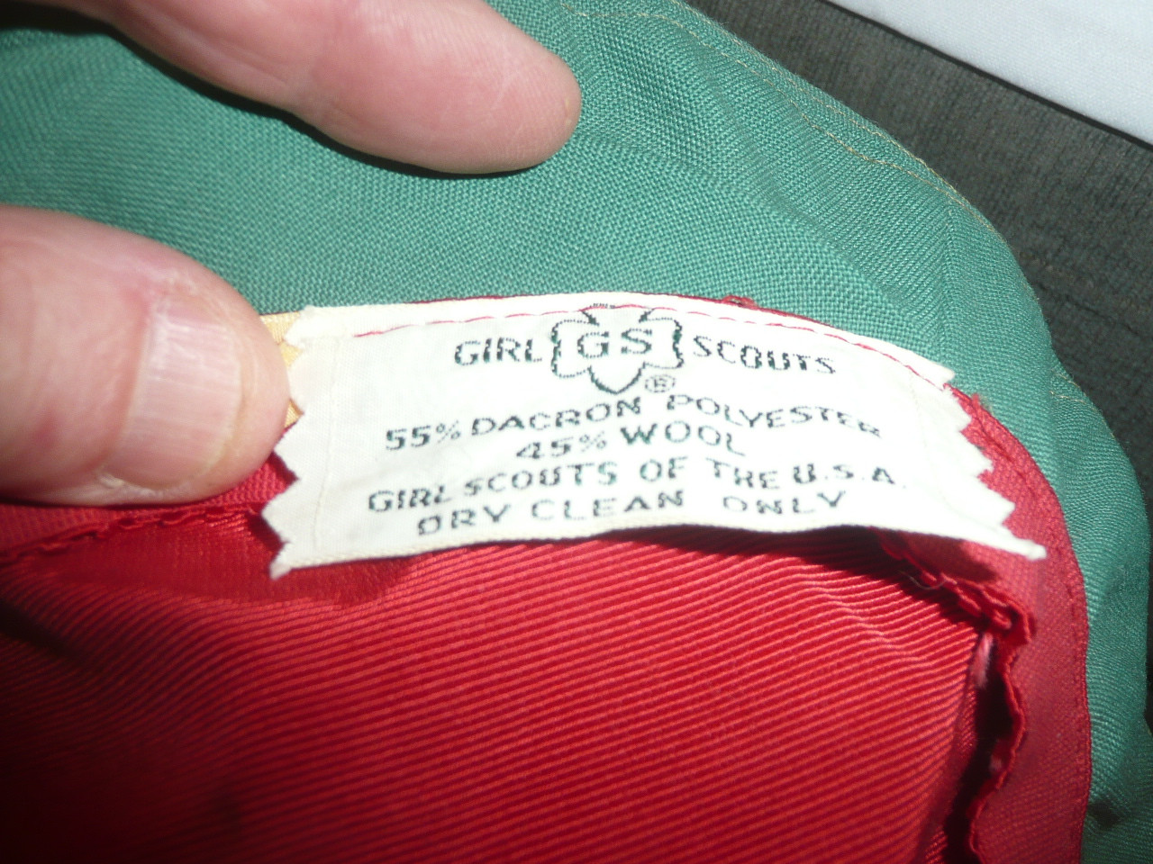 1950's Girl Scout Dacron/Wool Adjustible Beret