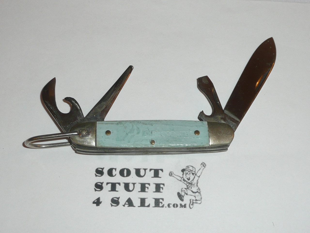Girl Scout Knife, Kutmaster Manufacturer, textured body, Like new