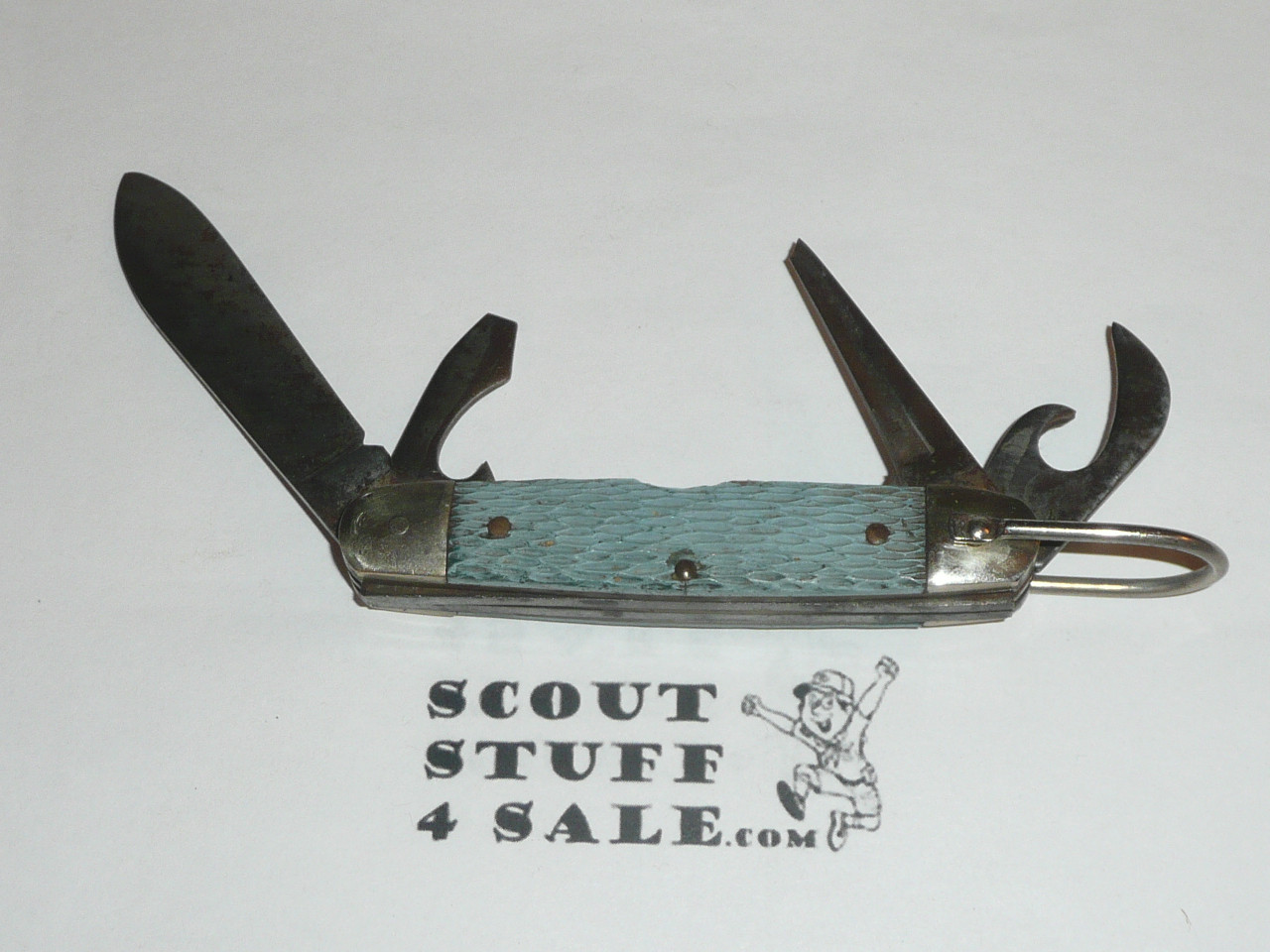Girl Scout Knife, Kutmaster Manufacturer, textured body, Some use