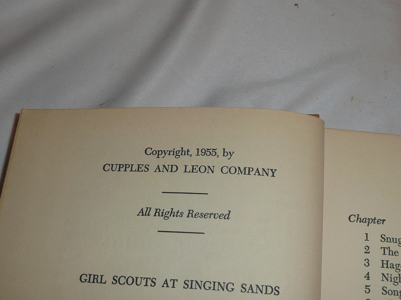 1955 The Girl Scouts at Singing Sands, Story Book