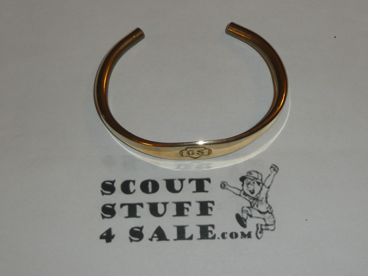 Girl Scout Bracelet, gold color, HC6