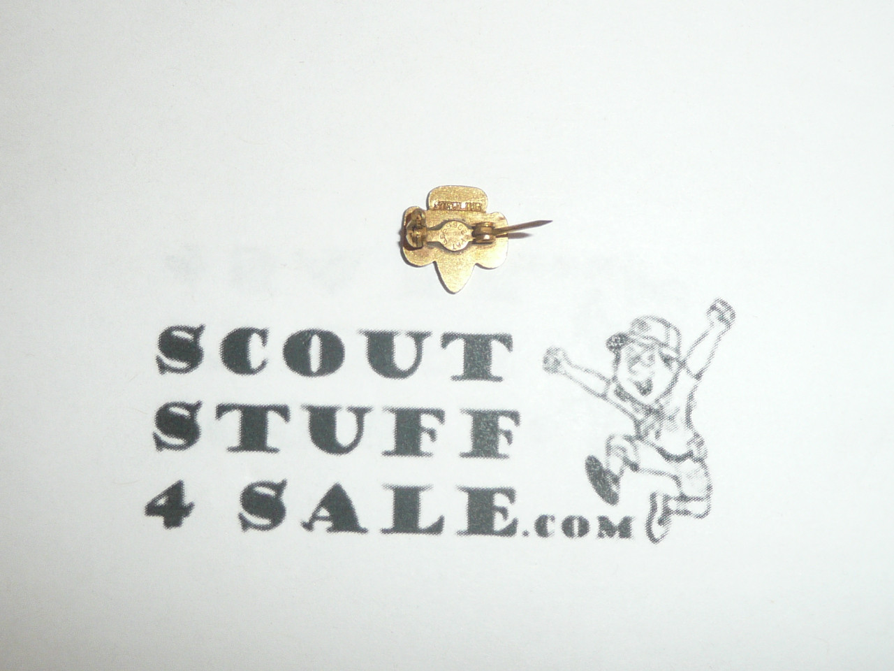 Girl Scout Lapel Pin, gold filled, HC37