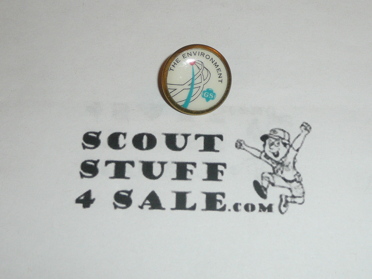 1970's Girl Scout Challenge of The Environment Pin