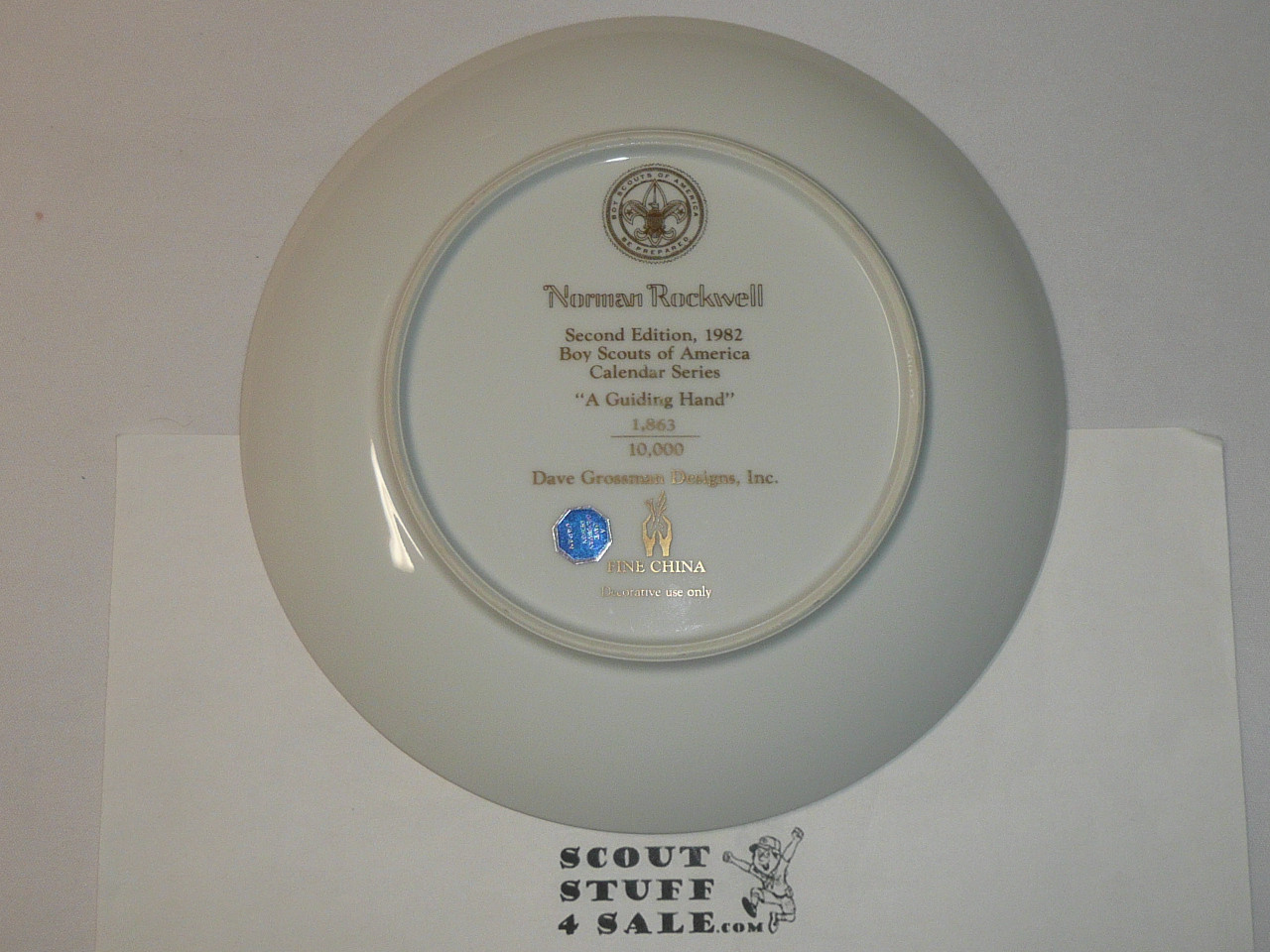 Grossman Designs Norman Rockwell "A Guiding Hand" 1982, 8.5" Decorative China Plate