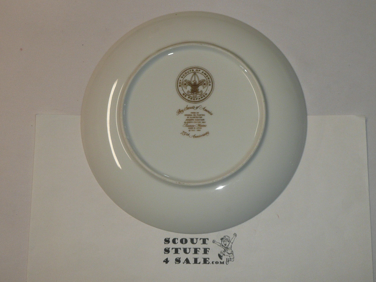 Joseph Csatari "75th Anniversary" 1985, 8" Decorative China Plate