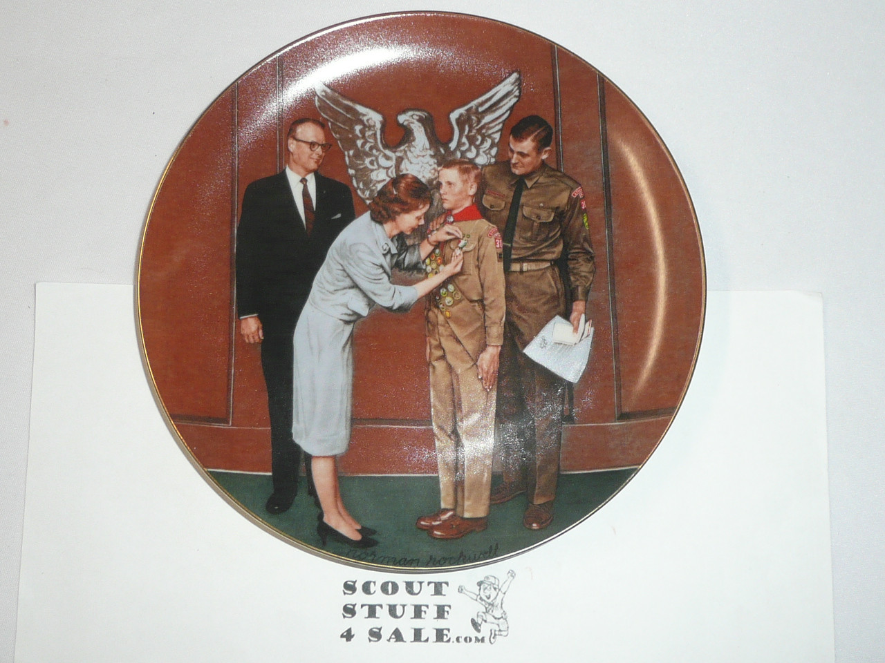 Norman Rockwell "A Great Moment", 8" Decorative China Plate