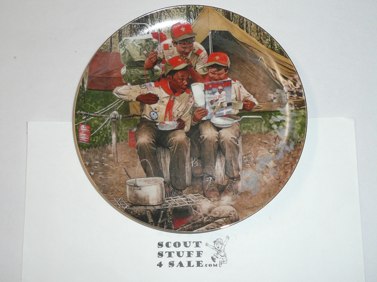 Joseph Csatri "Its a Boys' Life", 8" Decorative China Plate