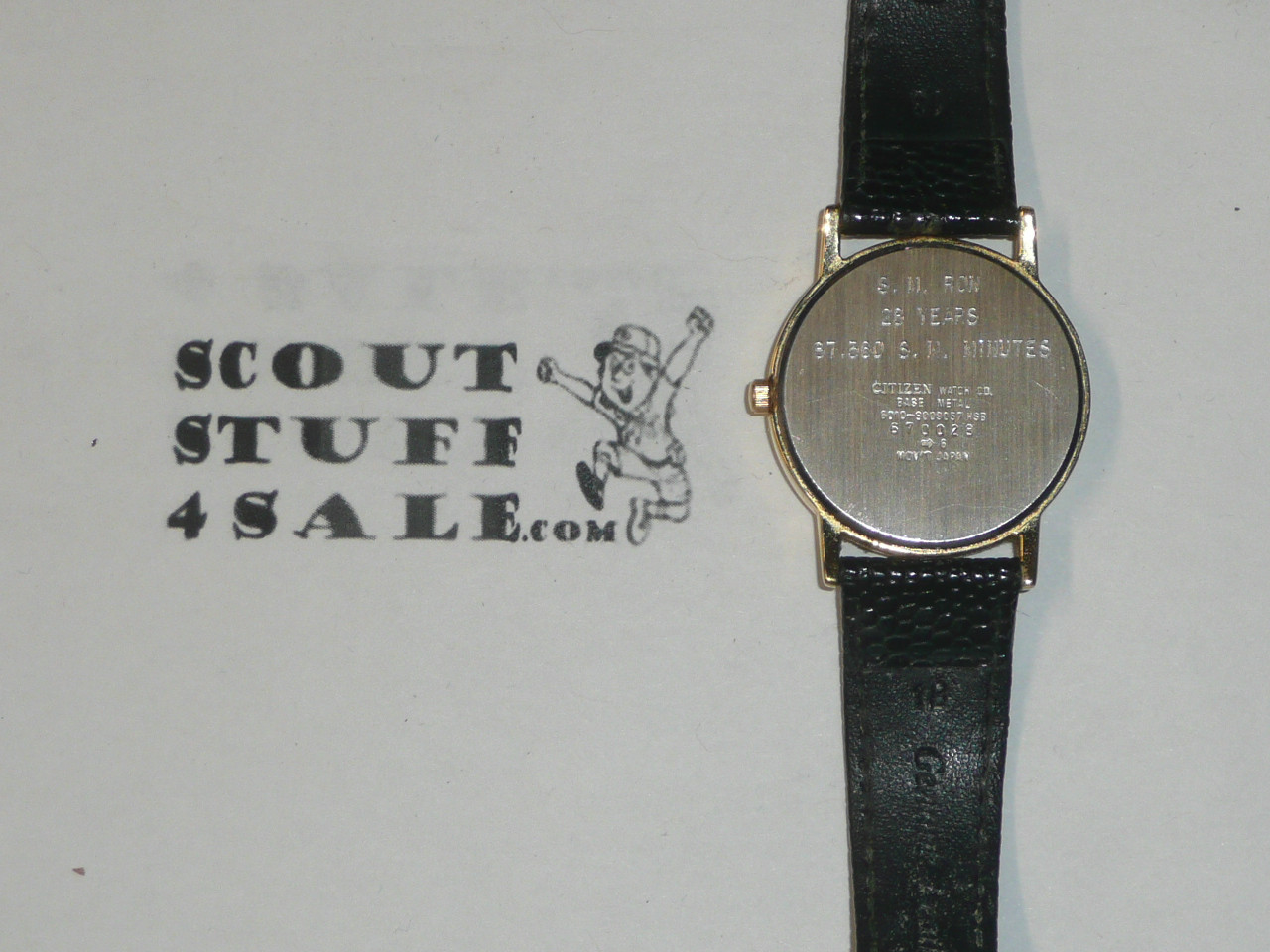 Eagle Scout Watch. by Citizen, Lite use, back has engraving