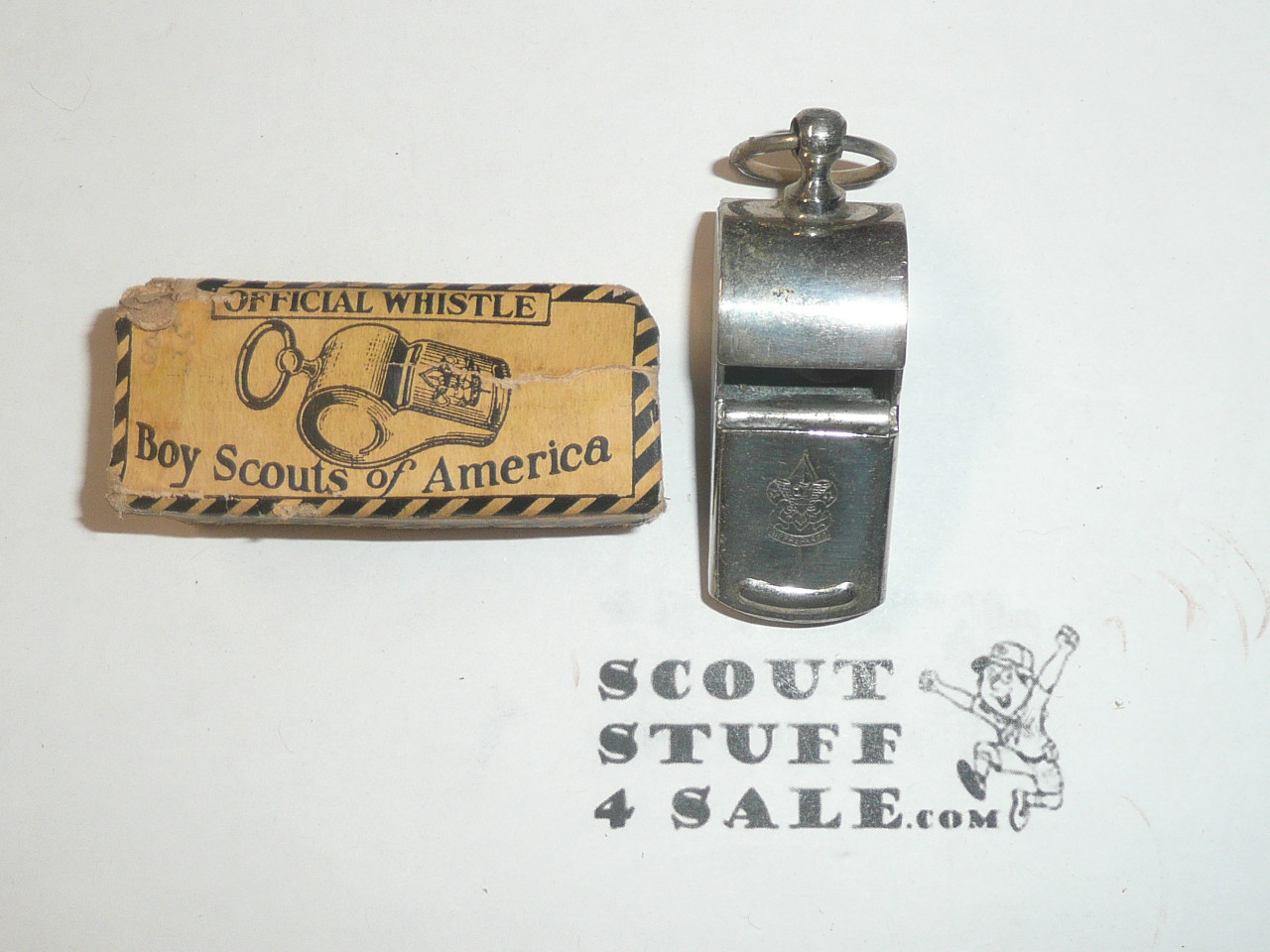1950's Official Boy Scout Whistle in original box
