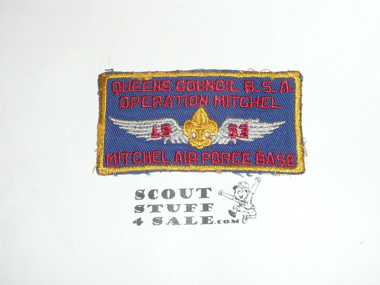 1953 Operation Mitchell Explorer Fly-in Patch, Queens Council, sewn
