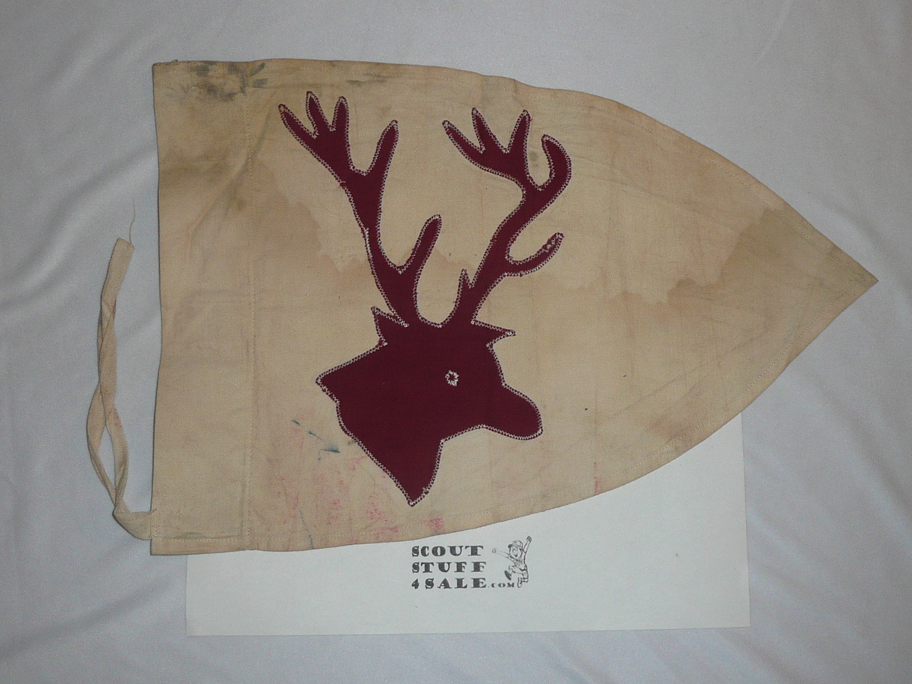 Early Stag Patrol Flag, used