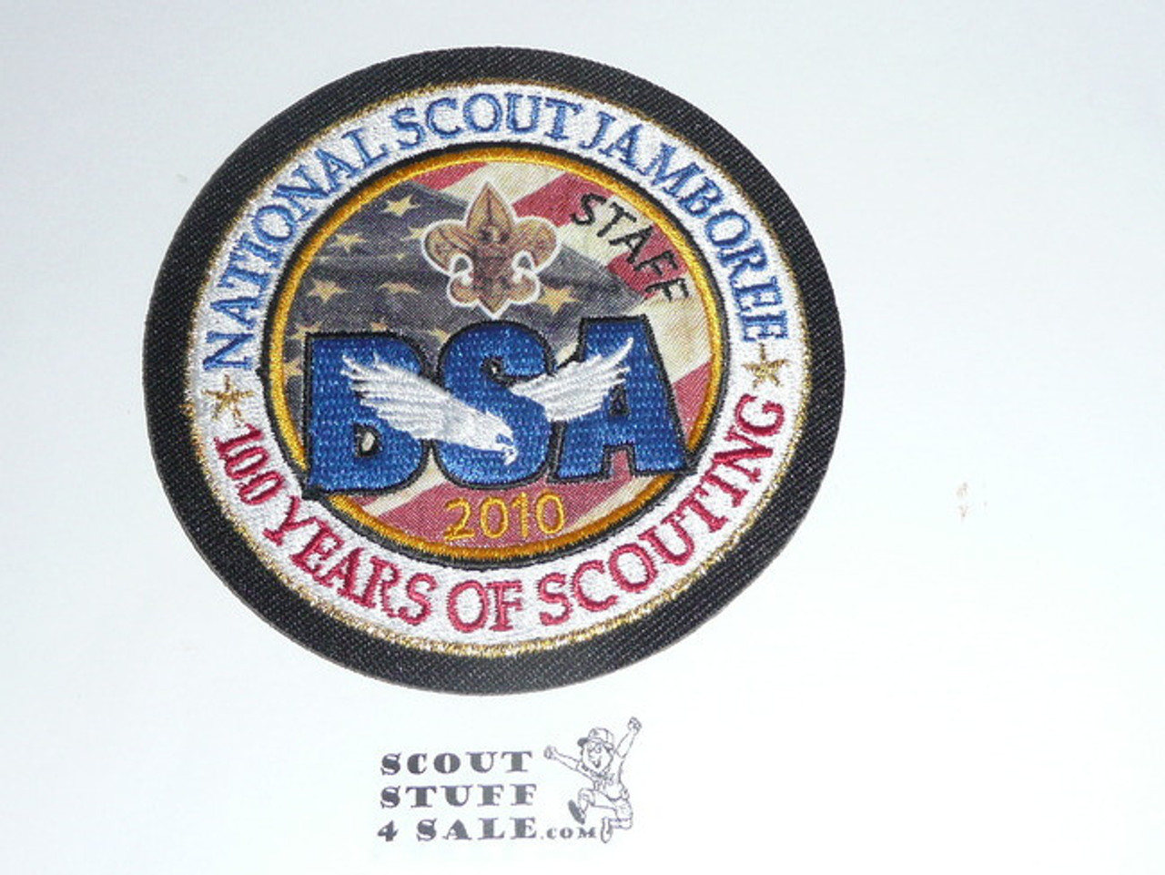 2010 National Jamboree Staff Patch, was sewn to a shirt but looks unused