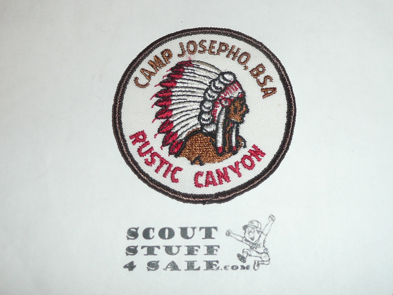 1970's Camp Josepho Patch, brown bdr