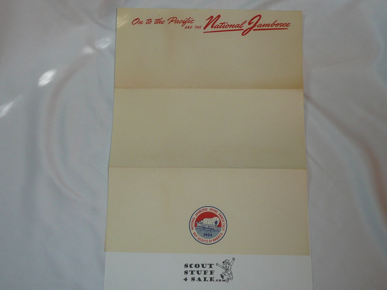 1953 National Jamboree Blank sheet of Stationary with Envelope