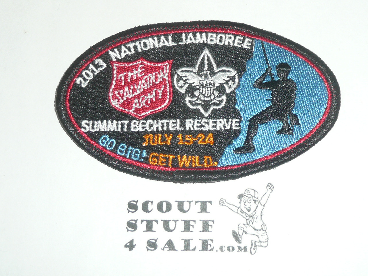 2013 National Jamboree Salvation Army Patch, blk bdr