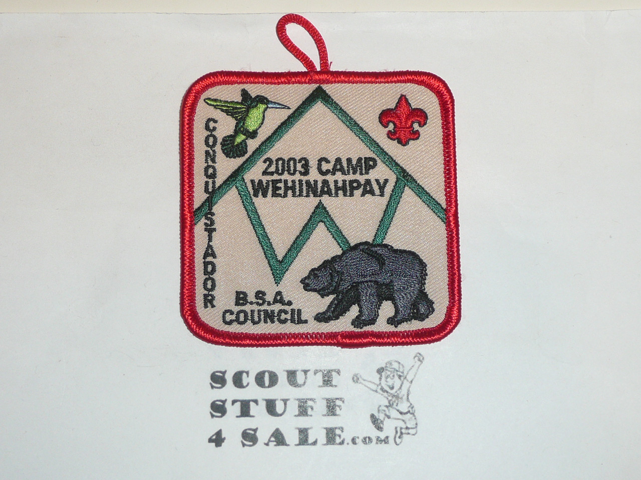 Camp Wehinahpay Patch, Conquistador Council, 2003