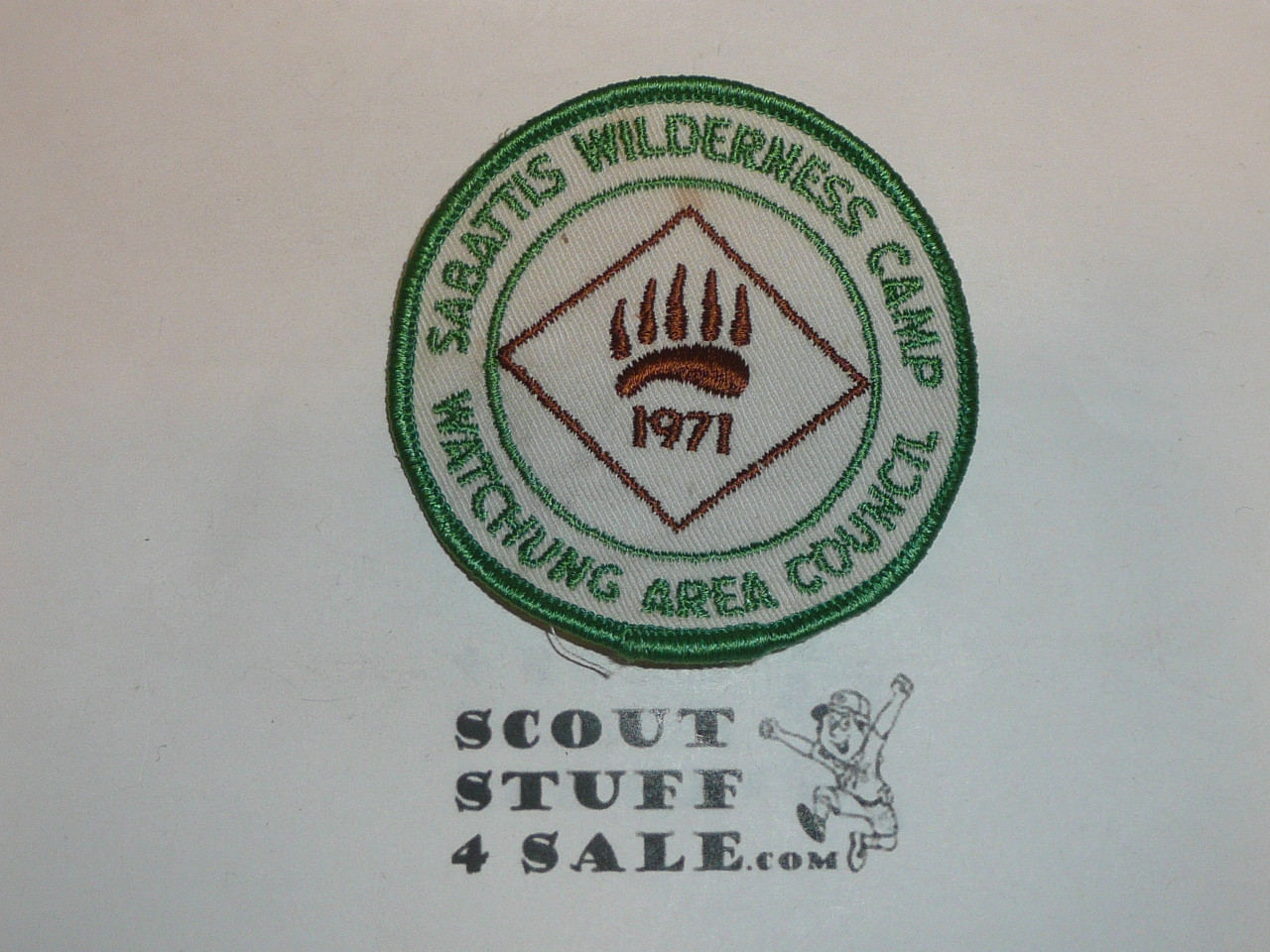 Sabattis Wilderness Camp Patch, Watchung Council, 1971