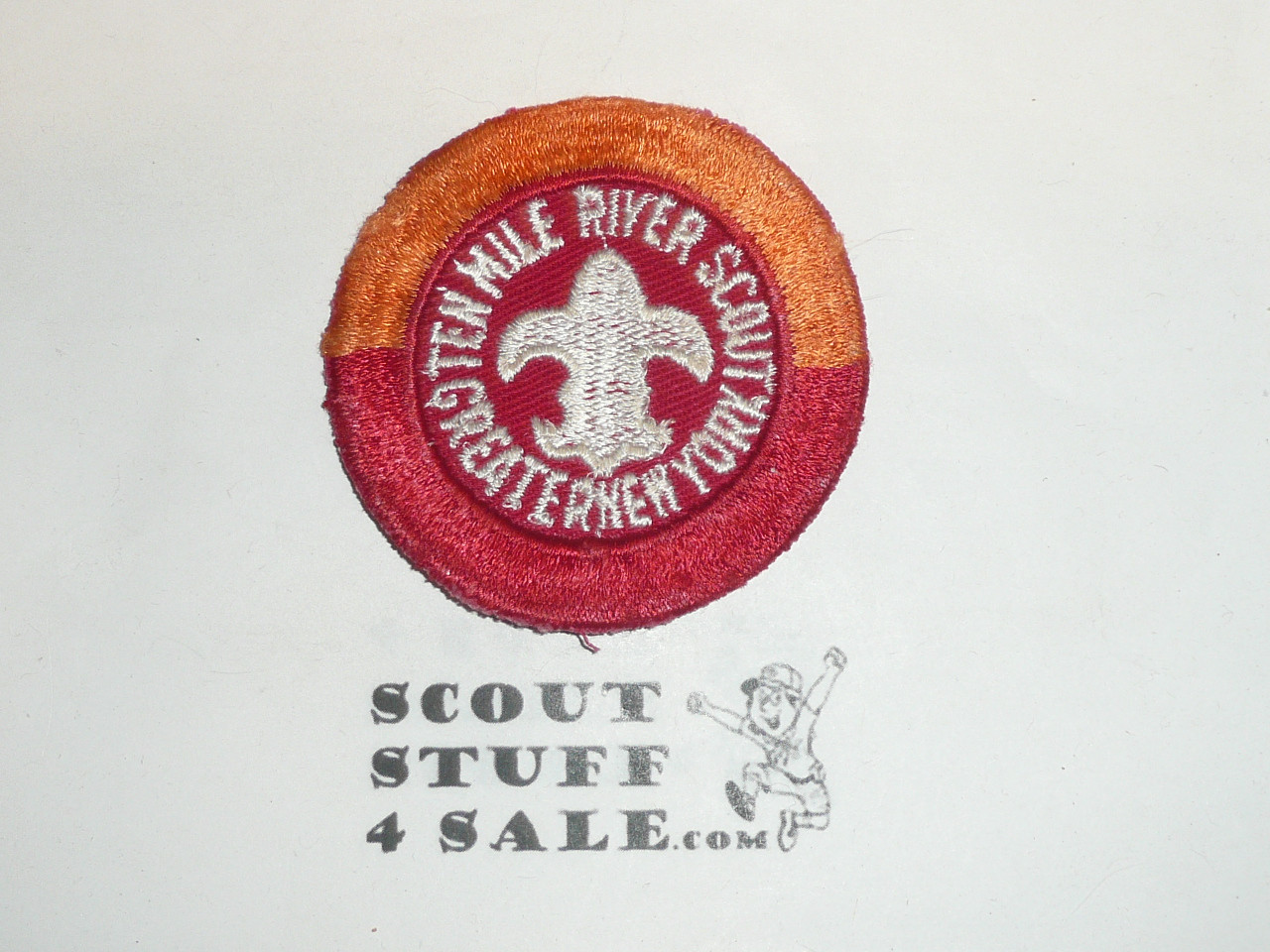 Ten Mile River Patch, Greater New York Councils, orange and red bdr