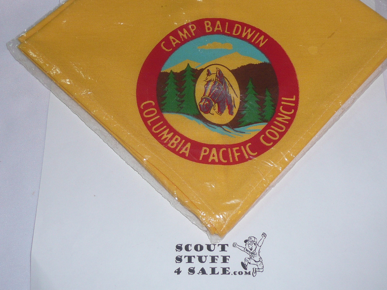 Camp Baldwin Neckerchief, Columbia Pacific Council, yellow