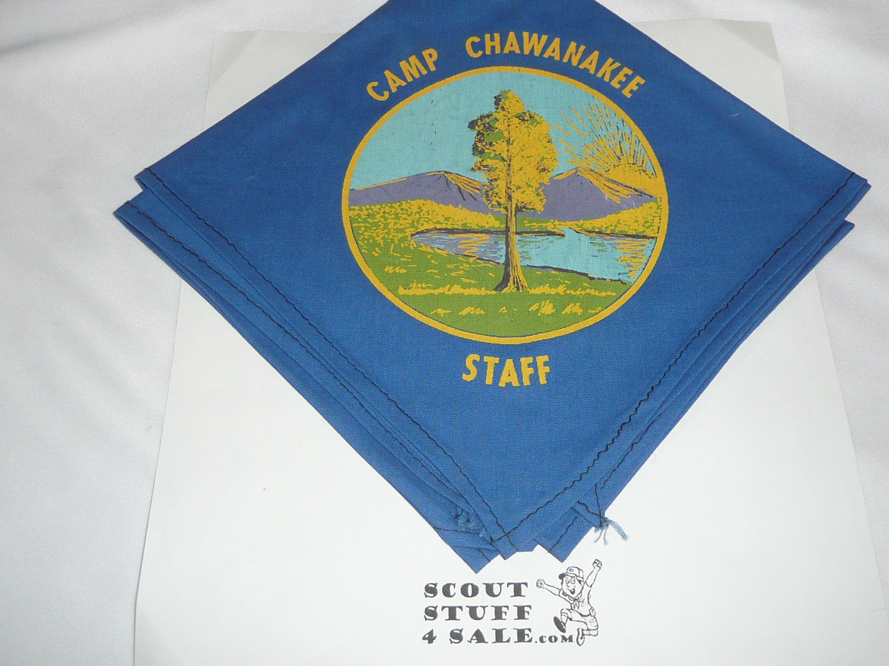 Camp Chawanakee Staff Neckerchief, Sequoia Council, blue