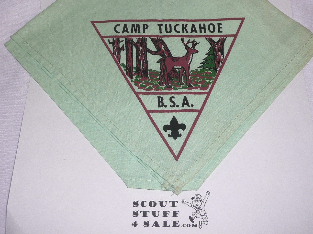 Camp Tuckahoe Neckerchief, lt. green