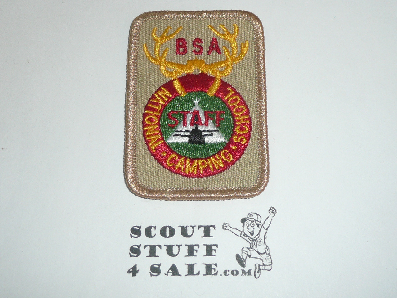 National Camp School r/e Staff Patch, tan twill