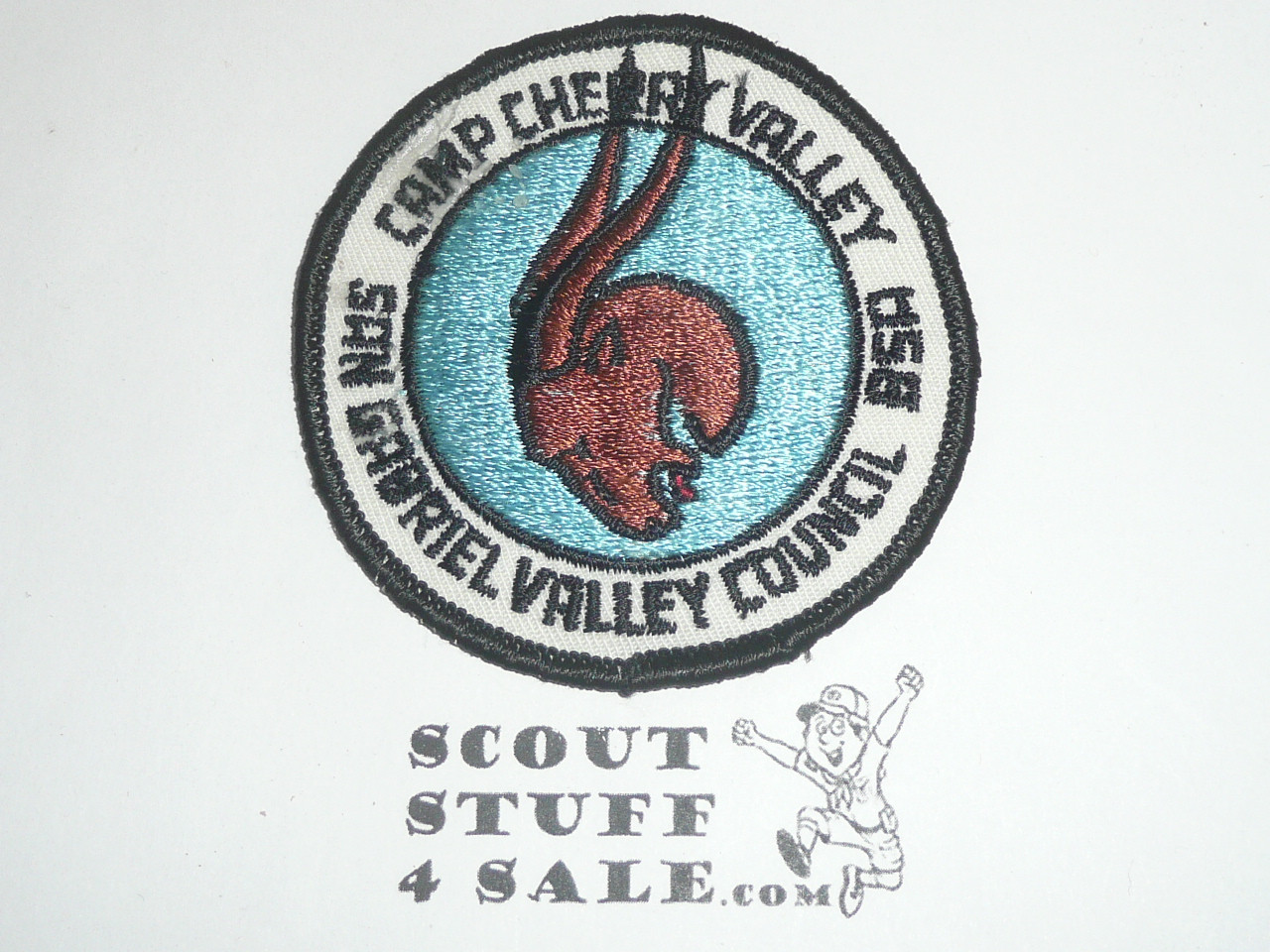 Camp Cherry Valley twill Patch, San Gabriel Valley Council, Blue Center