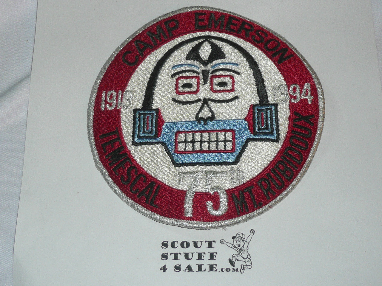 Camp Emerson Jacket Patch, California Inland Empire Council, 1994, 75th Anniversary