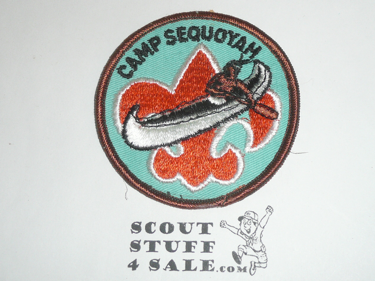 Camp Sequoyah Patch, Washington Trail Council, lt green twill