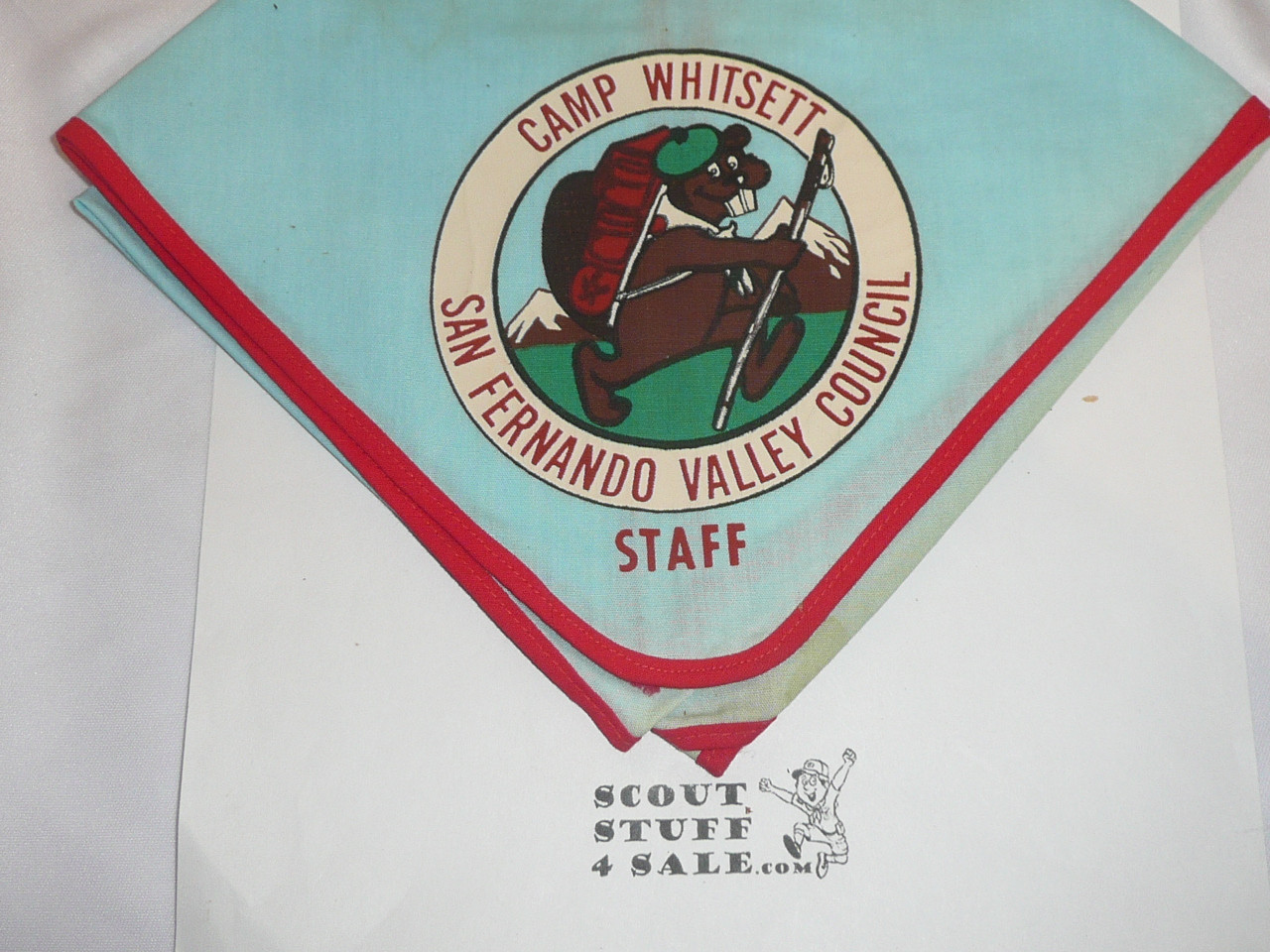 1972 Camp Whitsett STAFF Neckerchief, San Fernando Valley Council