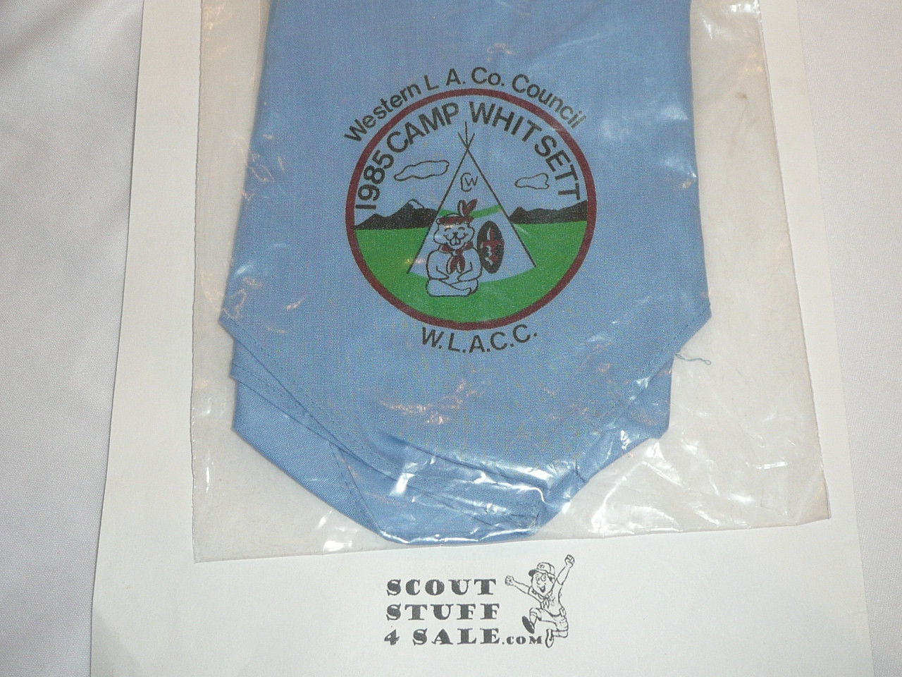 1985 Camp Whitsett Neckerchief, Western Los Angeles County Council