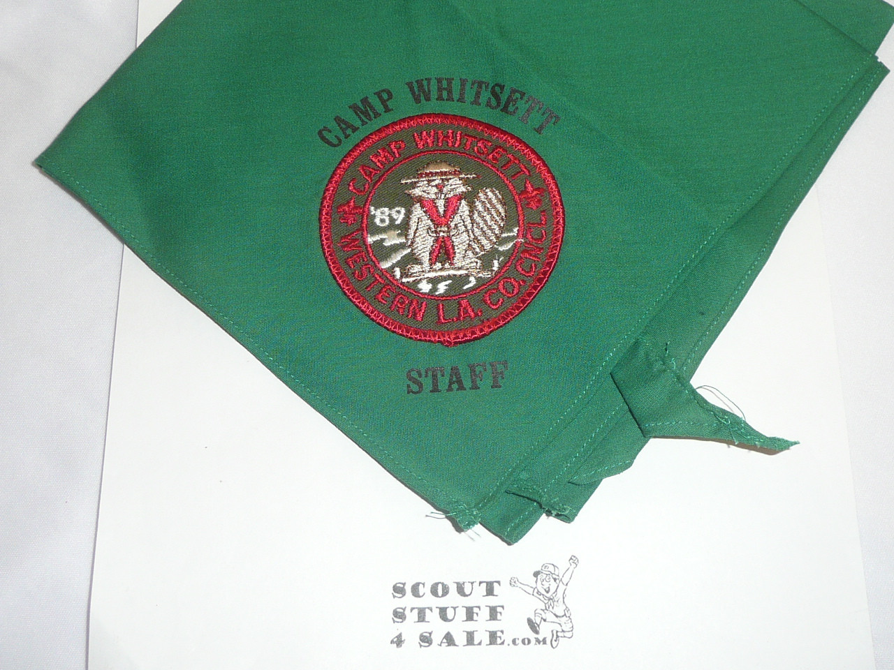 1989 Camp Whitsett STAFF Neckerchief, Western Los Angeles County Council