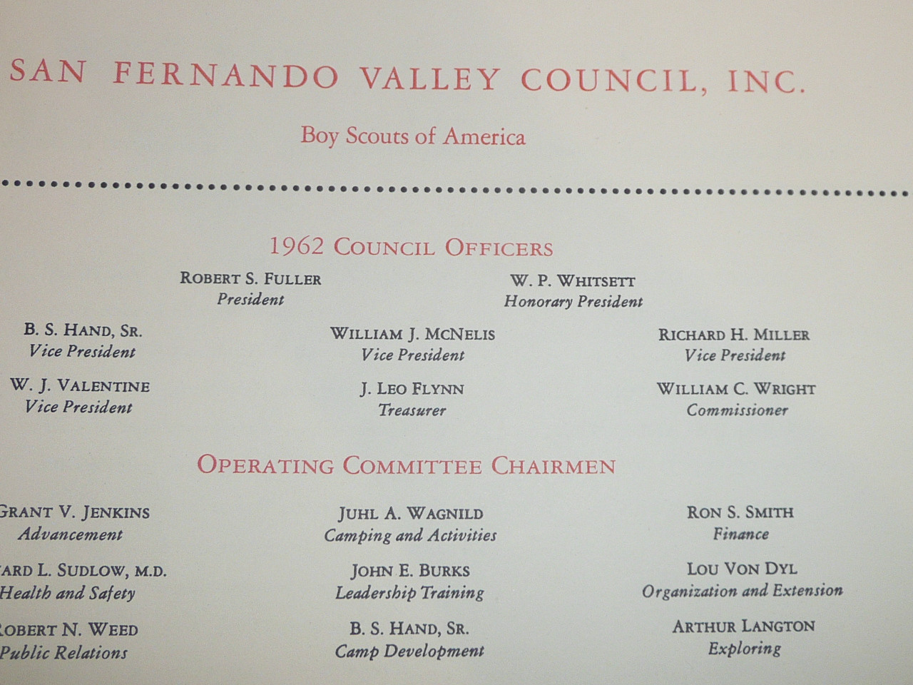 1962 San Fernando Valley Council Fundraising Material to raise funds for capital Improvements at the Camps