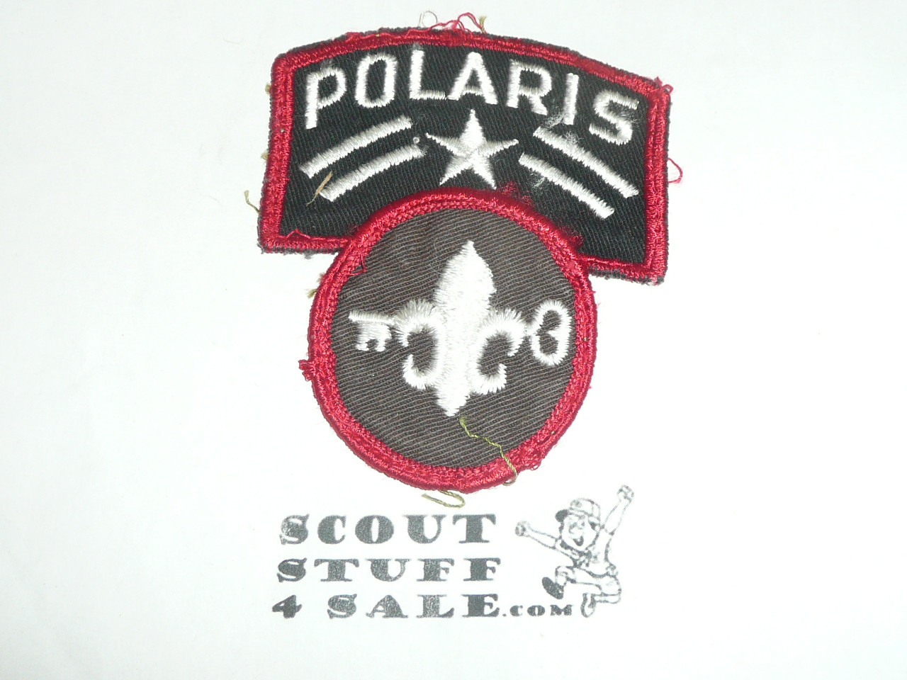 Crescent Bay Area Council, Polaris One Star Patch with Key Patch, used