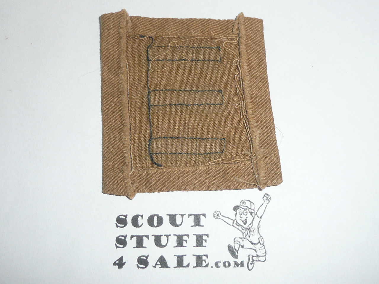 Junior Assistant Scoutmaster Patch - 1926-1933 - 3 Felt Bars (J1) - Lite use