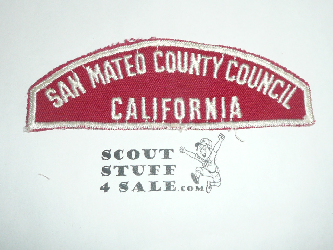 San Mateo County Council Red/White Council Strip