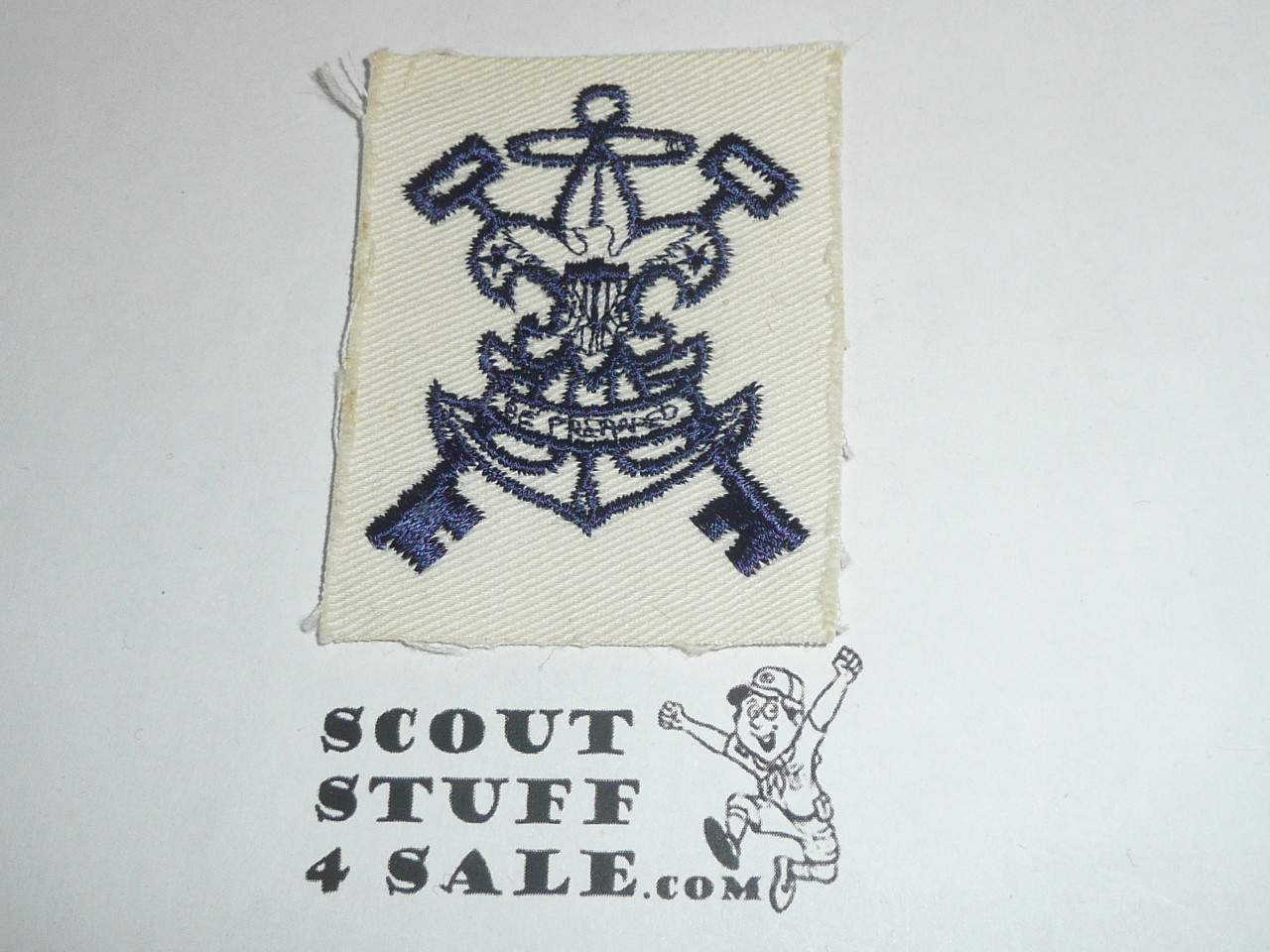 Sea Scout Position Patch, Purser on white twill, 1960's