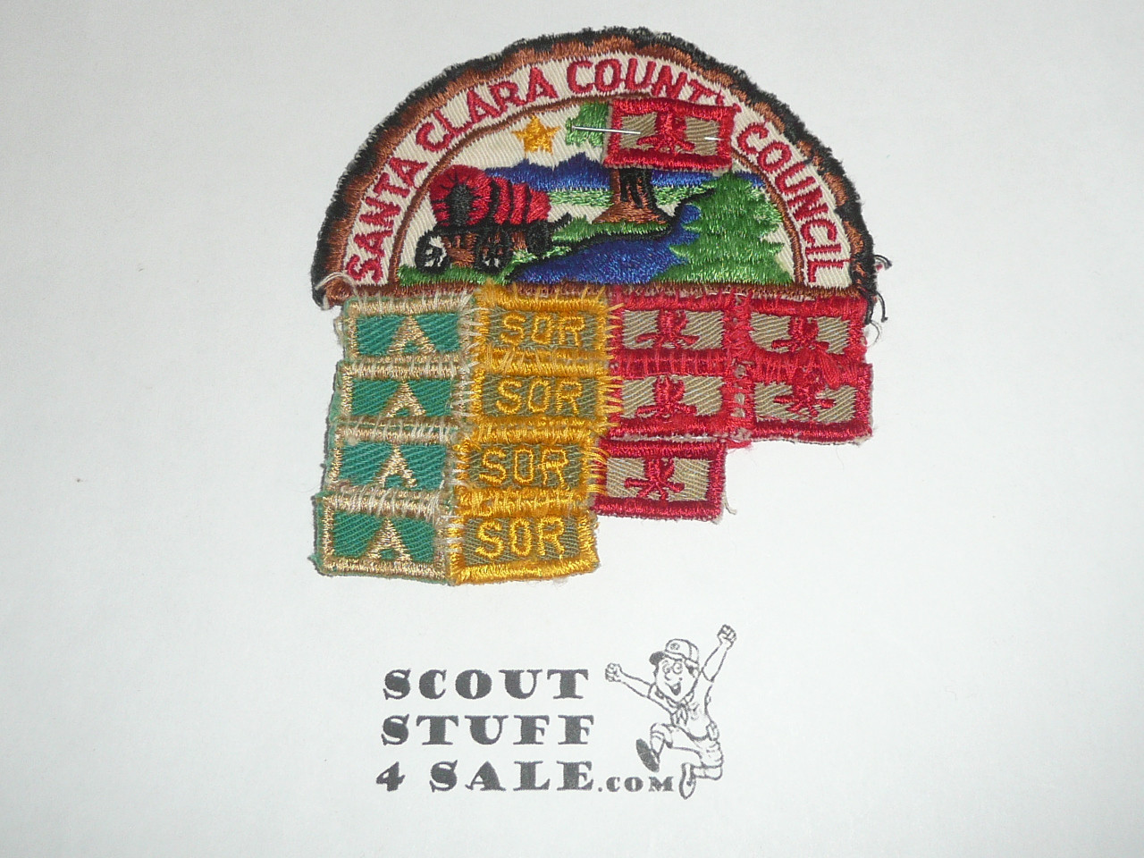 Santa Clara County Council Patch (CP) with many activity segments, lite use