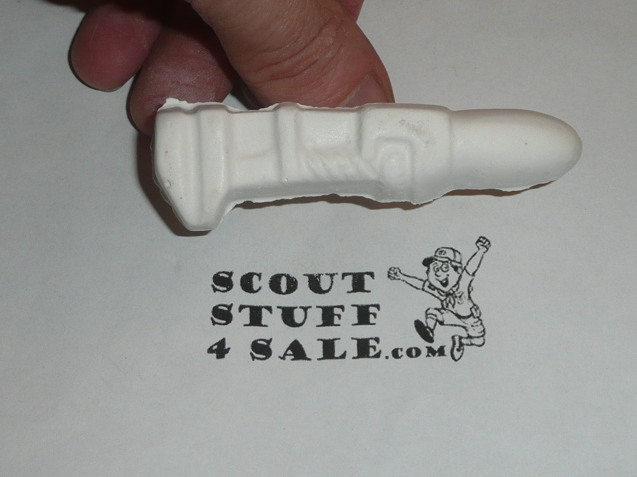 Wrench Plaster Neckerchief Slide, unpainted, Great for Cub or Boy Scout Project