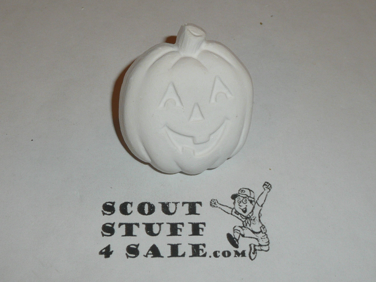 Happy Halloween Pumpkin Neckerchief Slide, unpainted, Great for Cub or Boy Scout Project, variety #2