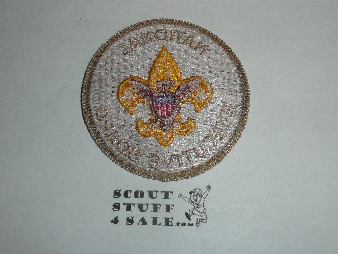 National Executive Board Patch (NEB8) 1973-1989, flat rolled edge, lite use and unwashed