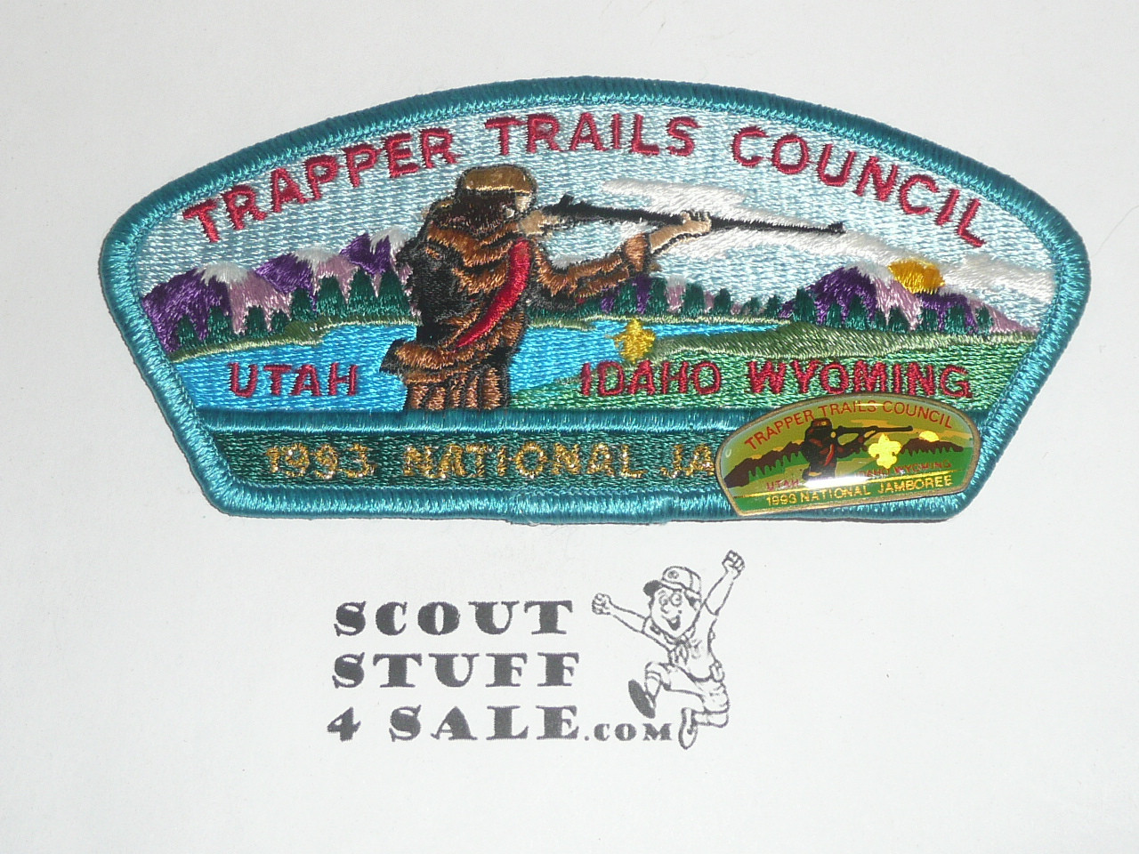 1993 National Jamboree JSP - Trapper Trails Council with Contingent Pin