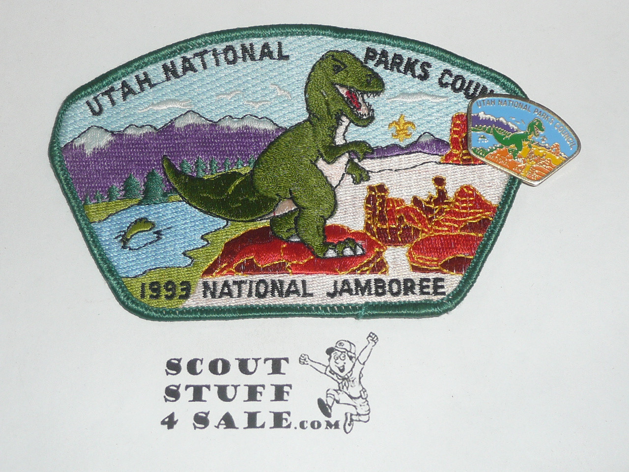 1993 National Jamboree JSP - Utah National Parks Council with Contingent Pin