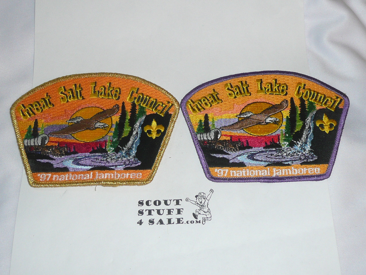 1997 National Jamboree JSP - Great Salt Lake Council, gold and purple bdr