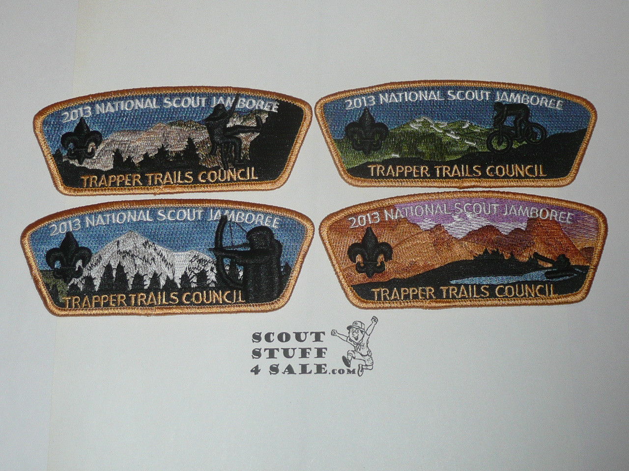 2013 National Jamboree JSP - Trapper Trails Council, set of 4