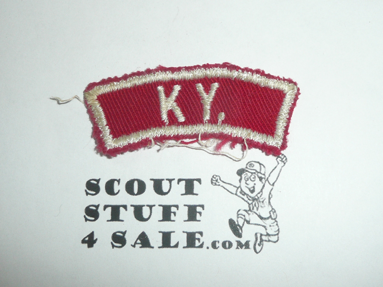 KY. Kentucky Red and White State Strip, sewn