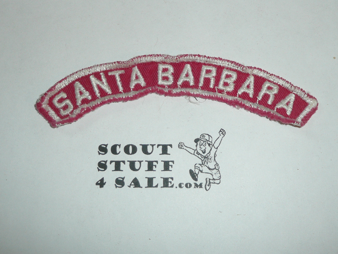 SANTA BARBARA Red and White Community Strip, sewn